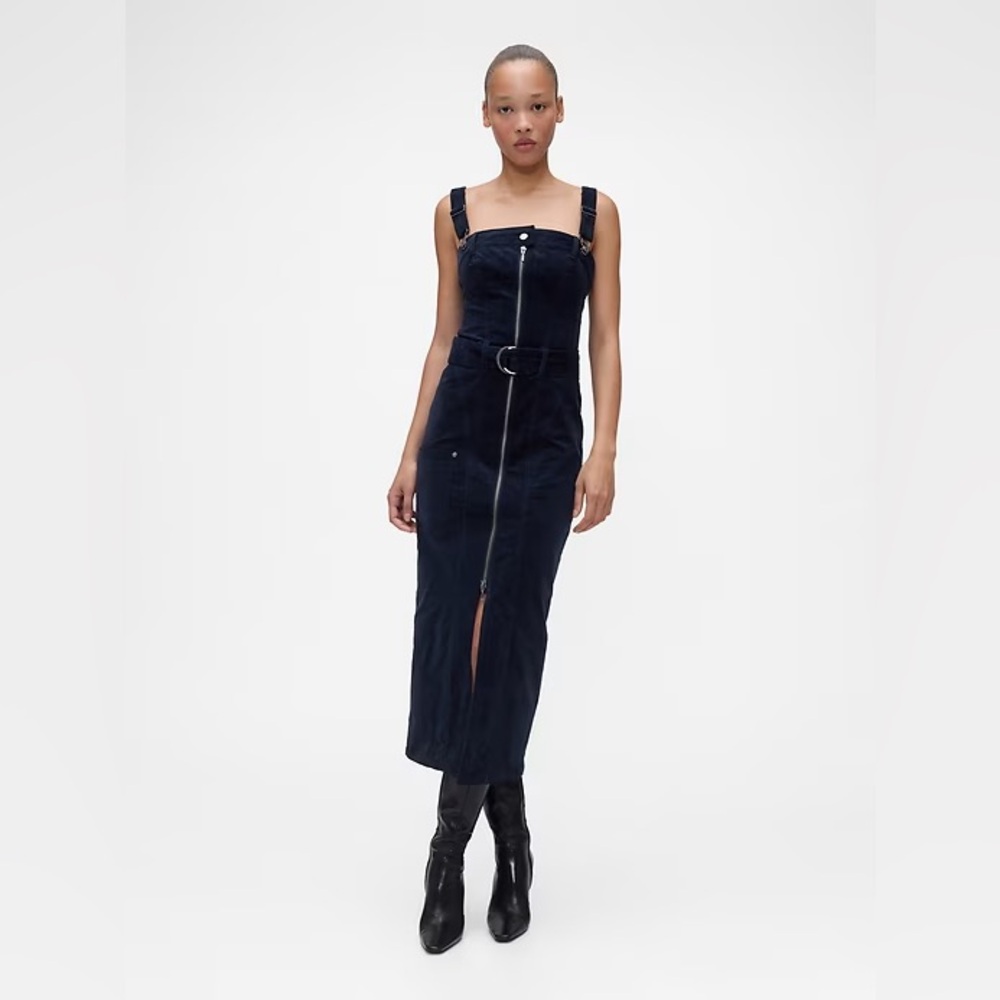 GapStudio Corduroy Belted Midi Dress